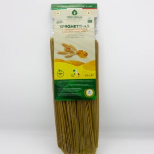 Spaghetti n.5 BIO+ al Farro Monococco con curcuma e pepe nero
